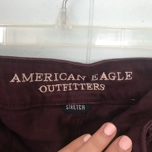 American Eagle Outfitters Shorts - American Eagle Burgundy Distressed shorts SIZE 8 American Eagle Outfitters Shorts - American Eagle Burgundy Distressed shorts SIZE 8